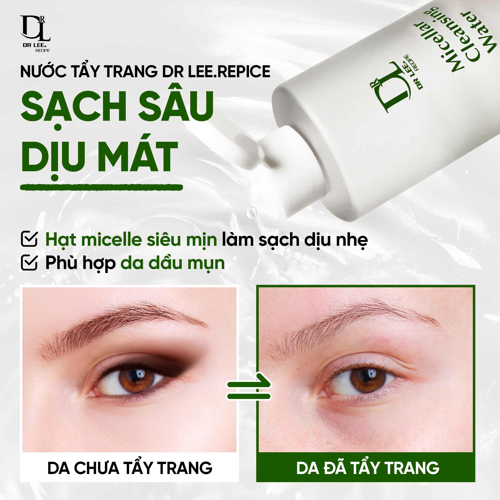 Nước Tẩy Trang Dr.Lee Recipe Micellar Cleansing Water