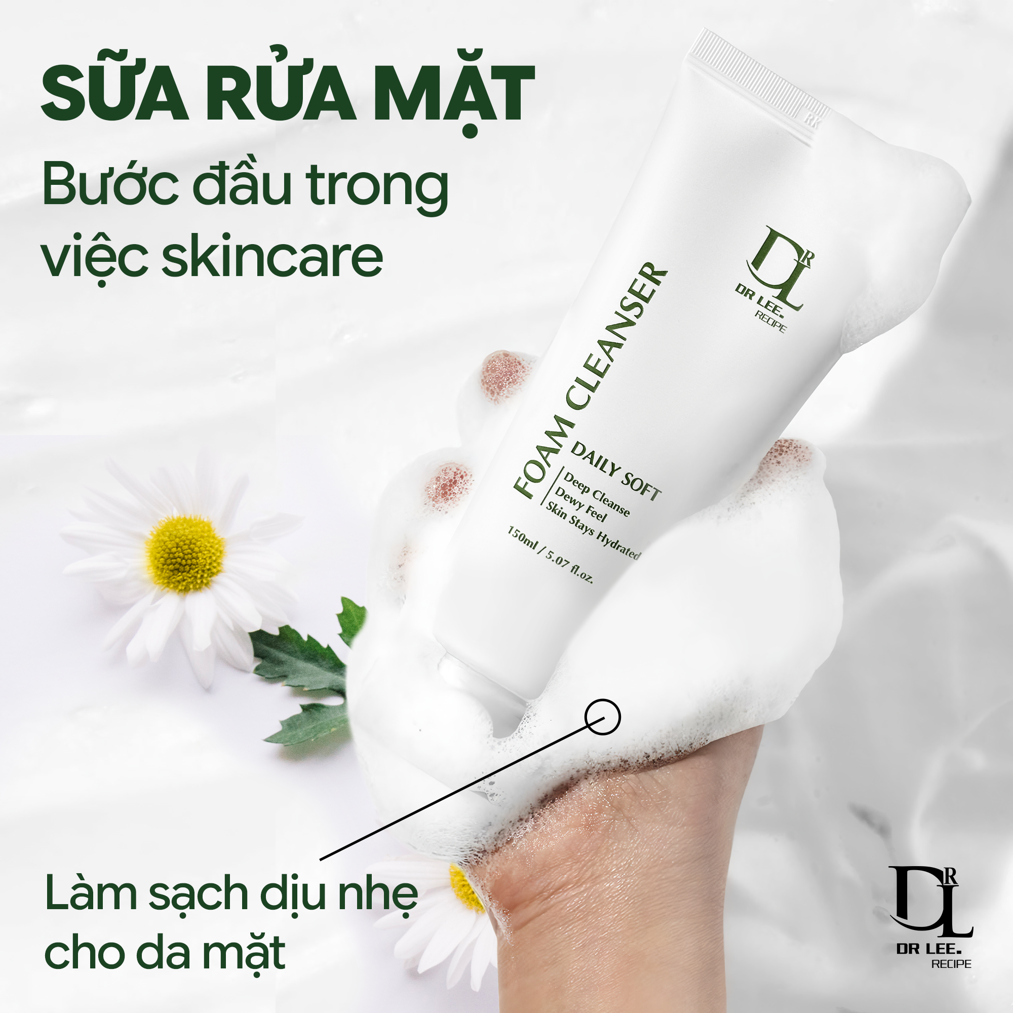 Sữa Rửa Mặt Dr.Lee Recipe Daily Soft Foam Cleanser