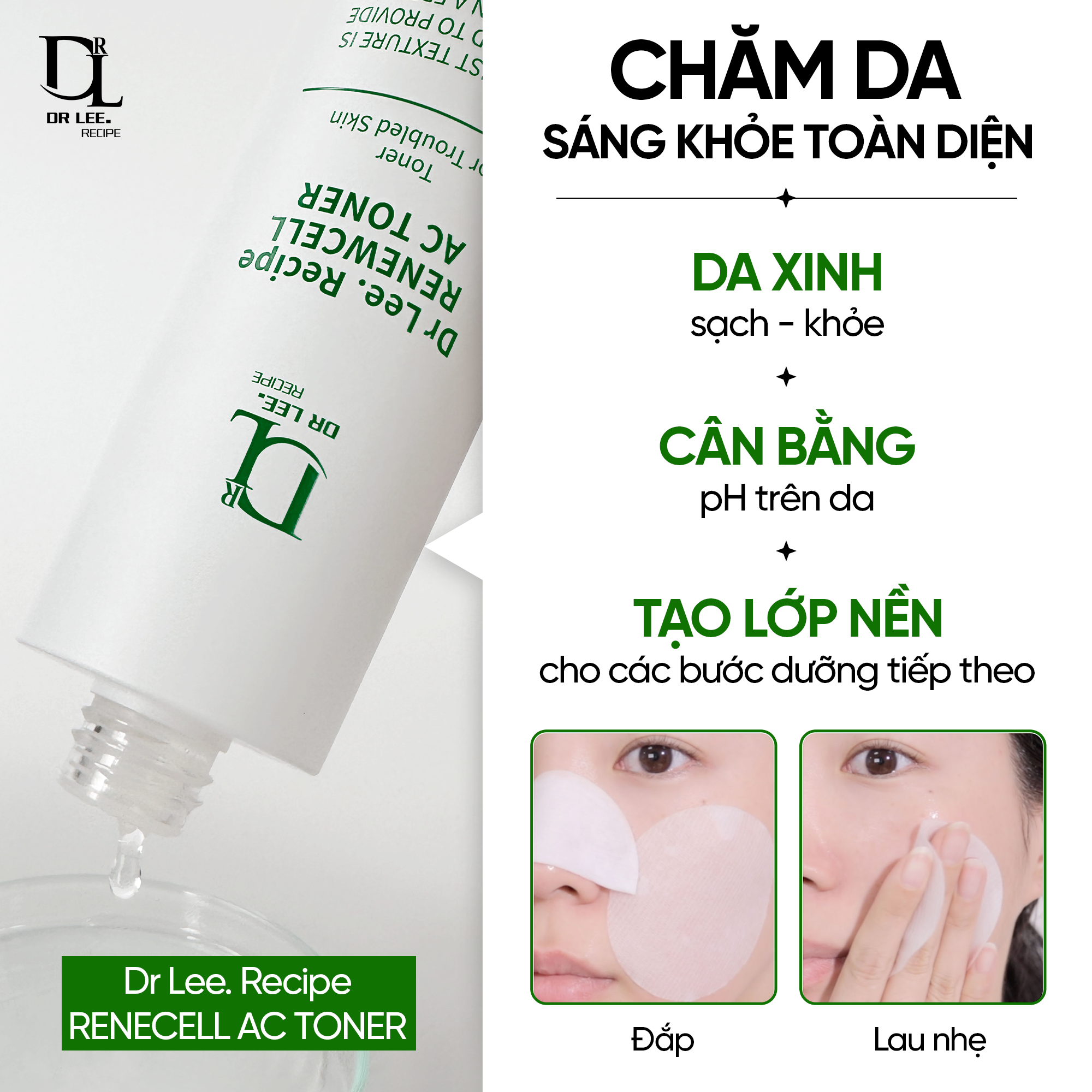 Nước Cân Bằng Dr.Lee Recipe ReneCell AC Toner